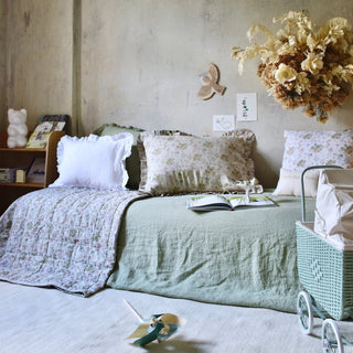 Botany 2 Linen Pillowcase with Frills - Linen Tales 5