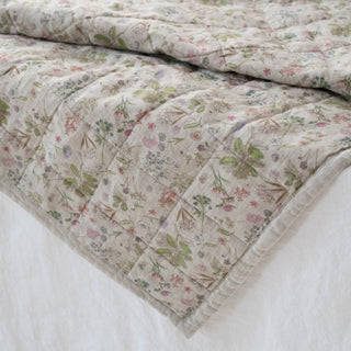 Botany 2 & Melange Linen Quilted Blanket - Linen Tales 3