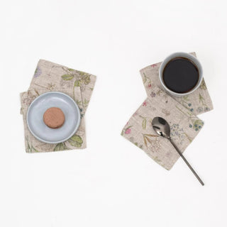 Botany Linen Coasters Set of 4 - Linen Tales 