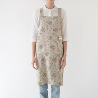 Botany Linen Crossback Apron - Linen Tales 1