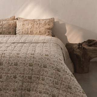 Botany & Melange Linen Quilted Blanket - Linen Tales 1
