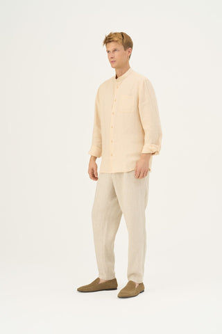 Brazilian Sand Linen Larch Shirt - Linen Tales Global 4