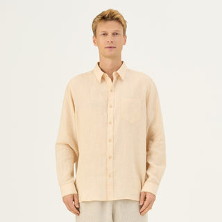 Brazilian Sand Linen Larch Shirt - Linen Tales Global 