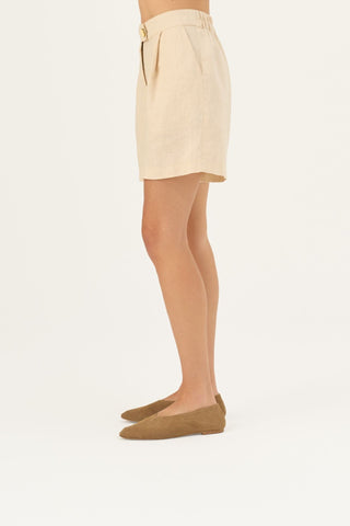 Brazilian Sand Linen Mirabilis Shorts - Linen Tales Global 4