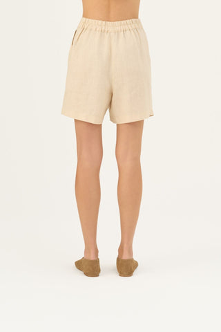 Brazilian Sand Linen Mirabilis Shorts - Linen Tales Global 5