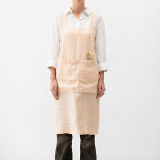 Brazilian Sand Linen Pinafore Apron - Linen Tales Global 