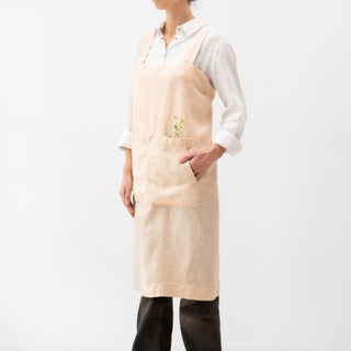 Brazilian Sand Linen Pinafore Apron - Linen Tales Global 