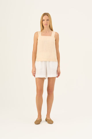 Brazilian Sand Linen Polka Top - Linen Tales Global 