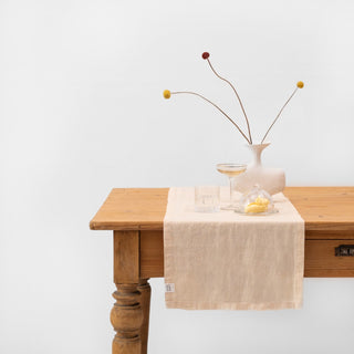 Brazilian Sand Linen Table Runner - Linen Tales Global 