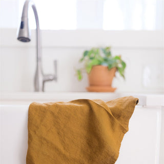 Bronze Linen Kitchen Towel - Linen Tales 2