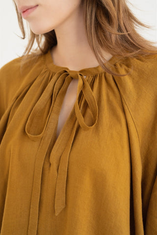 Bronze Linen Mahina Dress - Linen Tales 3