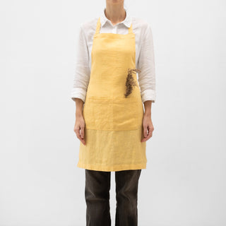 Butter Linen Daily Apron - Linen Tales Global 