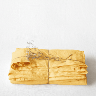 Butter Linen Flat Sheet - Linen Tales Global 