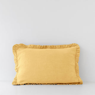 Butter Linen Pillowcase with Frills - Linen Tales Global 