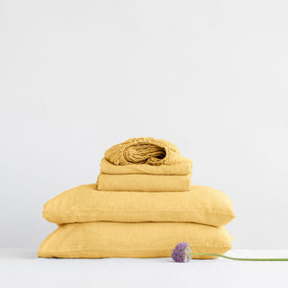 Butter Linen Sheet Set - Linen Tales Global 