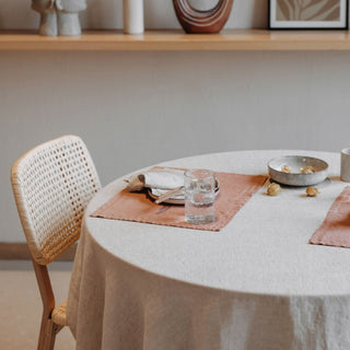Cafe Creme Lightweight Linen Placemat - Linen Tales 2