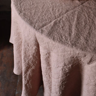 Cafe Creme Lightweight Linen Tablecloth - Linen Tales 5
