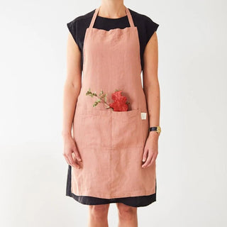 Cafe Creme Linen Daily Apron - Linen Tales 