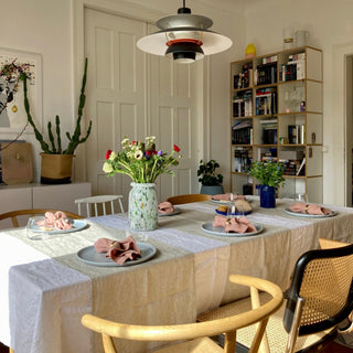 Cafe Creme Linen Napkins Set of 2 - Linen Tales 