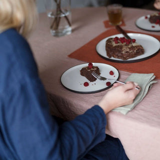 Cafe Creme Linen Tablecloth - Linen Tales 3