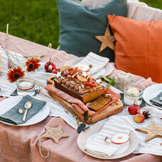 Cafe Creme Linen Tablecloth - Linen Tales 4