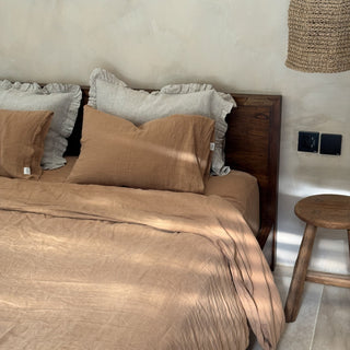 Camel Linen Pillowcase - Linen Tales 3
