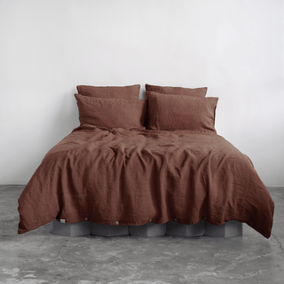 Chocolate Linen Duvet Cover Set - Linen Tales Global 6