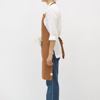 Clay Linen Daily Apron - Linen Tales 