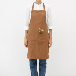 Clay Linen Daily Apron - Linen Tales 
