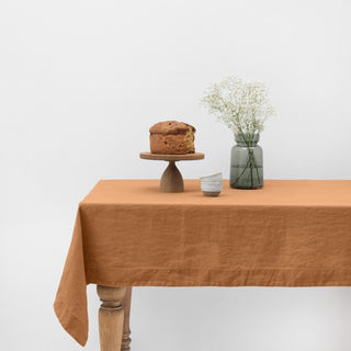 Clay Linen Tablecloth - Linen Tales 