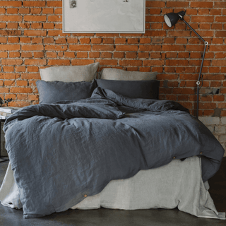 Dark Grey Bedding Bundle - Linen Tales 