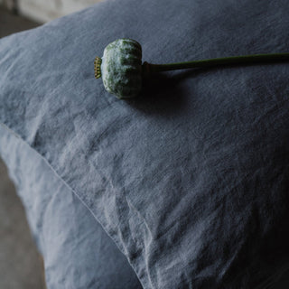 Dark Grey Linen Pillowcase - Linen Tales 3