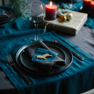 Deep Water Linen Coasters Set of 4 - Linen Tales 4