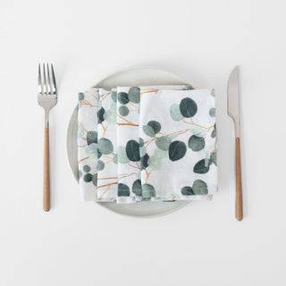 Eucalyptus Linen Napkins Set of 2 - Linen Tales 