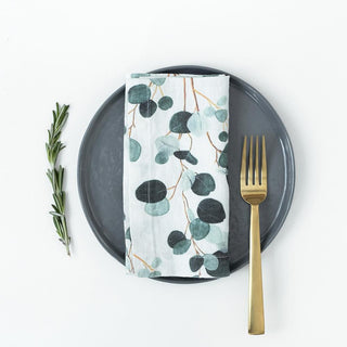 Eucalyptus Linen Napkins Set of 2 - Linen Tales 