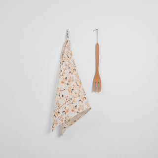 Fall Watercolor Linen Kitchen Towel - Linen Tales 