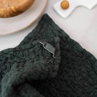 Forest Green Linen Dishcloth Set of 2 - Linen Tales Global 5