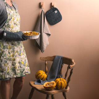 Forest Green Linen Oven Mitt - Linen Tales 3