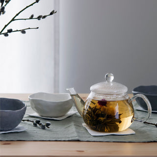 Green Milieu Linen Table Runner - Linen Tales 2