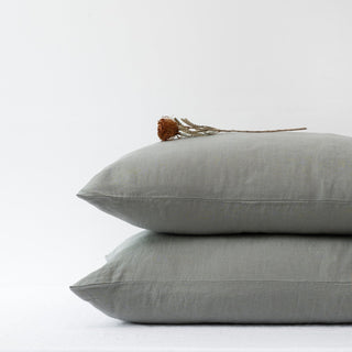 Khaki Linen Pillowcase - Linen Tales 