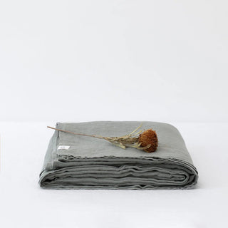 Khaki Linen Flat Sheet - Linen Tales 3