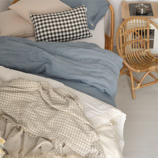 Kids Blue Fog Linen Duvet Cover Set - Linen Tales 4