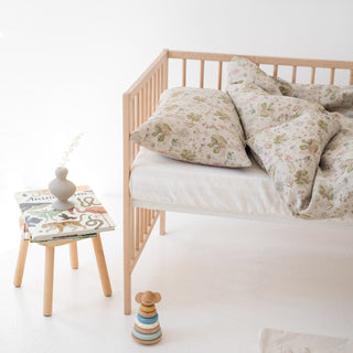 Kids Botany Linen Duvet Cover Set - Linen Tales 