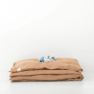 Kids Cafe Creme Linen Duvet Cover - Linen Tales 