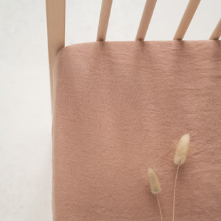 Kids Cafe Creme Linen Fitted Sheet - Linen Tales 3