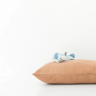 Kids Cafe Creme Linen Pillowcase - Linen Tales Global 