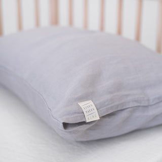 Kids Light Grey Linen Pillowcase - Linen Tales 