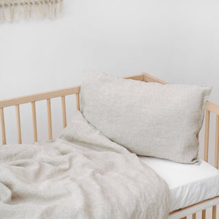 Kids Melange Linen Duvet Cover Set - Linen Tales 