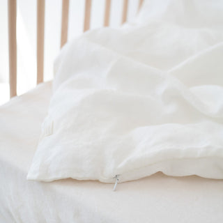 Kids White Linen Duvet Cover - Linen Tales 3