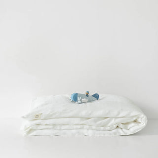 Kids White Linen Duvet Cover - Linen Tales 